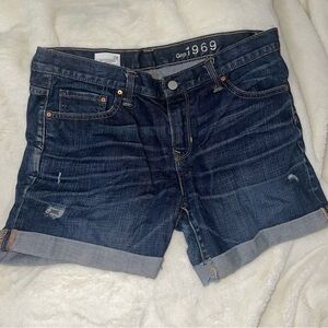 GAP Women's Dark Blue Jean Shorts